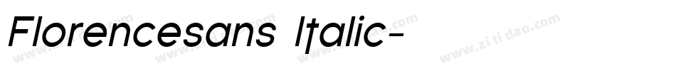 Florencesans Italic字体转换
